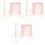 3Pcs Suporte Para De , De Metal 3