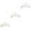 3Pcs De Com Cristais De Prata 5