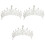 3Pcs De Com Cristais De Prata 3