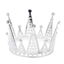 5 Unidades Coroa De Para Aniversário Tiara Prateada