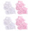 4 Pares De Bebê Respirável Com +Rosa Tamanho S 5