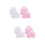 4 Pares De Bebê Respirável Com +Rosa Tamanho S 7