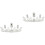 2 Unidades Coroa De Cristal Coroa Para Tiara Acessório 5