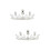 2 Unidades Coroa De Cristal Coroa Para Tiara Acessório 8