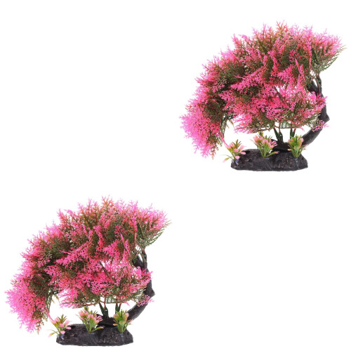 2 Pcs Árvore Decorativa Artificial Para Escritório 2