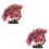 2 Pcs Árvore Decorativa Artificial Para Escritório 6