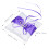 3Pcs 10X10Cm Almofada Para Com Seda 9