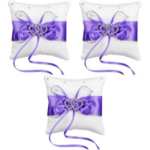 3Pcs 10X10Cm Almofada Para Com Seda 2