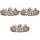 3 Peças Tiara Com Brilhantes Para 4