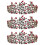 3 Peças Tiara Com Brilhantes Para 9