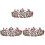 3 Peças Tiara Com Brilhantes Para 3