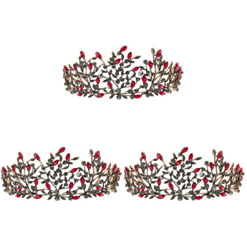 3 Peças Tiara Com Brilhantes Para 2