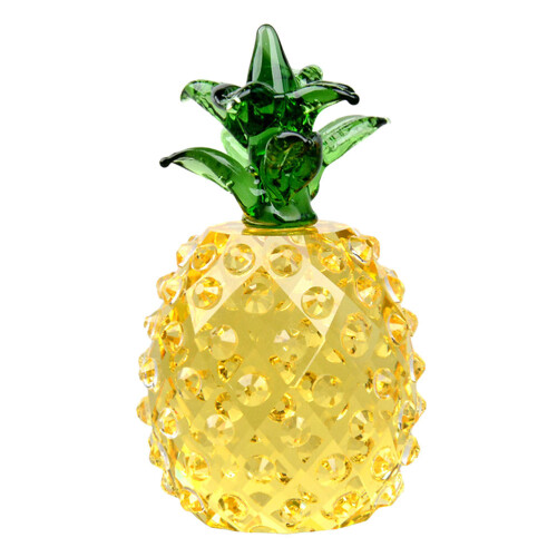 2 Unidades De Cristal Abacaxi Decoração Para 1