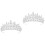 2 Unidades Coroa De Tiara De Cristal Para 4