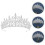 2 Unidades Coroa De Tiara De Cristal Para 10
