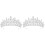 2 Unidades Coroa De Tiara De Cristal Para 2