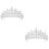 2 Unidades Coroa De Tiara De Cristal Para 6
