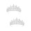 2 Unidades Coroa De Tiara De Cristal Para 7