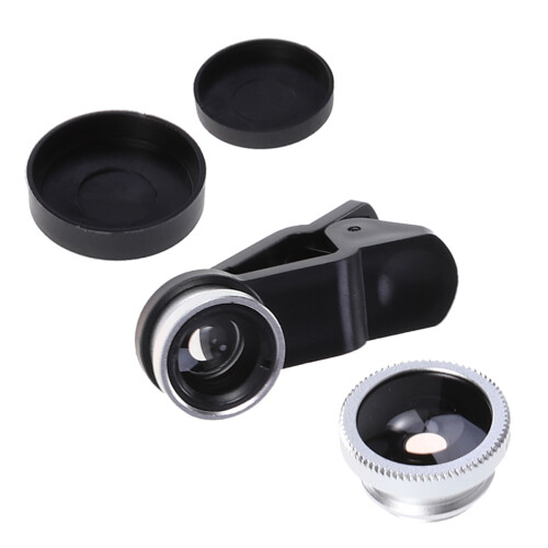 3 Unidades 3 1 0,67X Angular Macro 180 Clip-On Para Smartphones 2