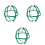 3Pcs Brinquedo Suspenso Para Pássaros, De Algodão 3