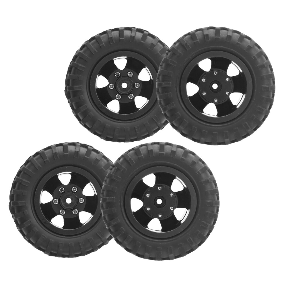 2Pcs Rc Rear Twin Tire Wheel 55Mm Diameter For D12 1/10 Truckblack 8431359729991