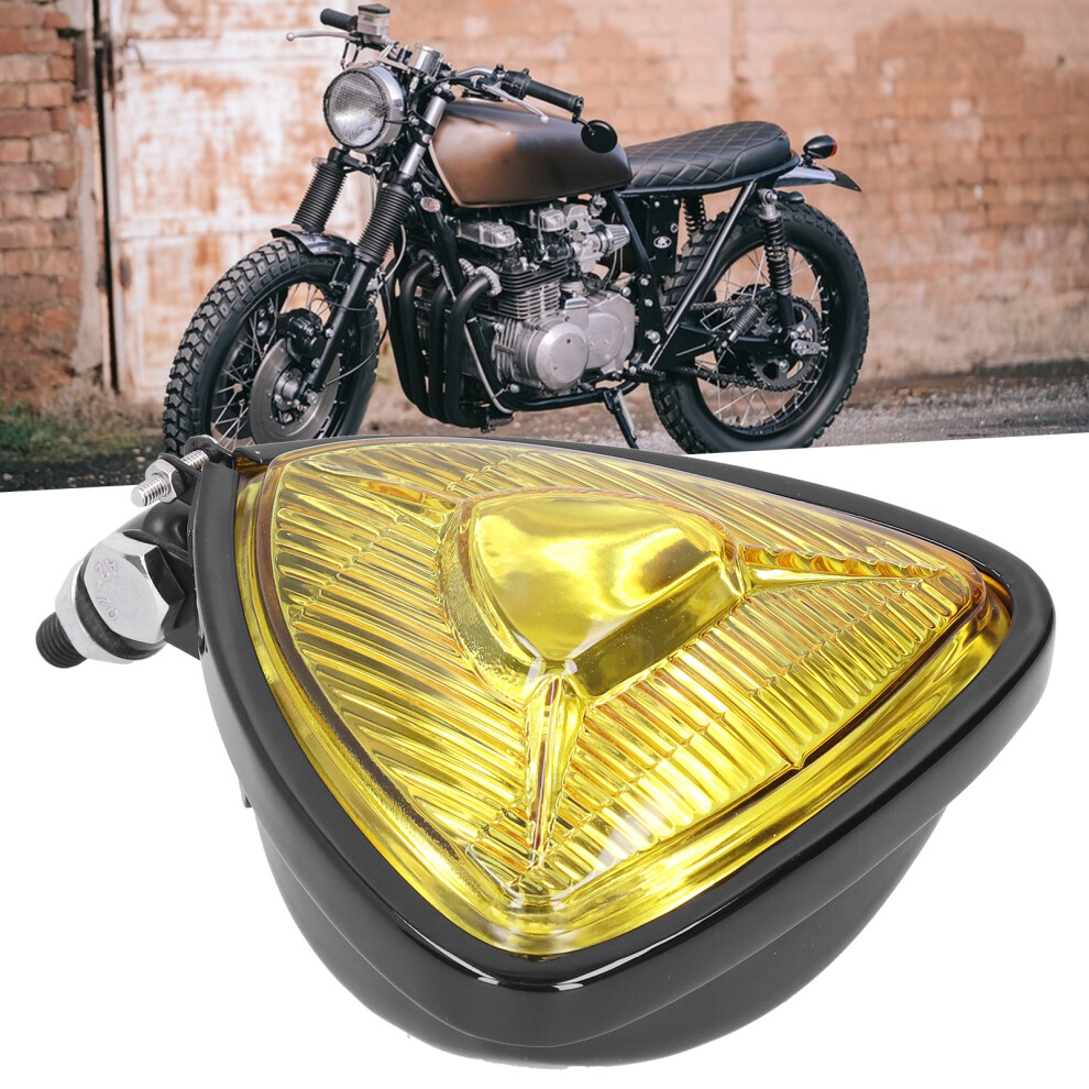 12V 55W Lens Motorcycle Headlight For Retro Motorcycles & Atvs Yellow 7641359731295