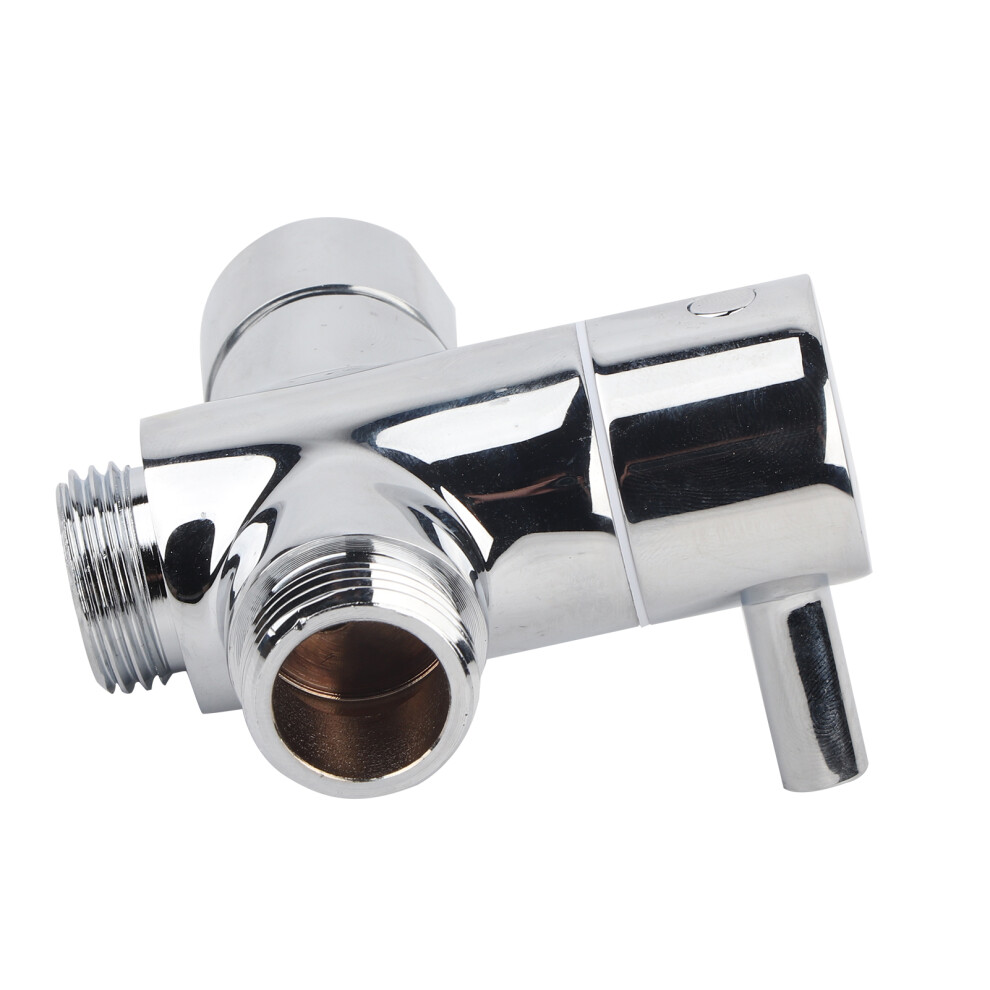 G1/2 Brass Shower Head Diverter Valve Splitter Chrome 6X5cm 8721359732009