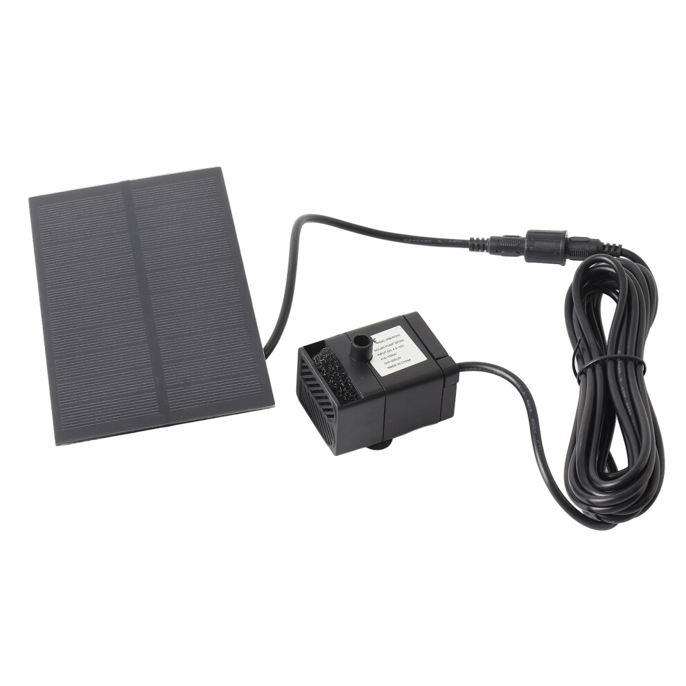 Polycrystalline Silicon Solar Fountain Pump 5.5V 1.5W For Birdbaths Easy Setup 9471359733276