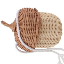 3 Unidades Mini Portátil Niños Mimbre Bandolera