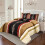(Brown, Single(2 pcs)) Exquisite 3 Piece Printed Bedspread Set, include one Comfoter and Two Pillow Shams 1