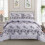 (Beige, Single(2 pcs)) Exquisite 3 Piece Printed Bedspread Set, include one Comfoter and Two Pillow Shams 7