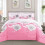 (Brown, Double) Exquisite 3 Piece Printed Bedspread Set, include one Comfoter and Two Pillow Shams 5