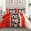 (Brown, Single(2 pcs)) Exquisite 3 Piece Printed Bedspread Set, include one Comfoter and Two Pillow Shams 9