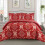 (Silver, Single(2 pcs)) Exquisite 3 Piece Printed Bedspread Set, include one Comfoter and Two Pillow Shams 3