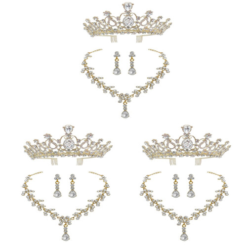 3 Ensembles Femme Boucles Dorés 1