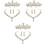 3 Ensembles Femme Boucles Dorés 3