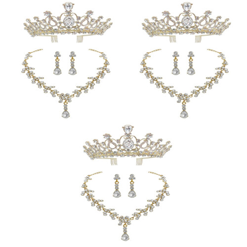 3 Ensembles Femme Boucles Dorés 2