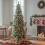 Living And Home 7FT/2.1M Snow Flocked Slim Christmas Tree with Pine, Berries& Foldable Metal Stand 1