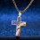 3 Pièces Pendentif Croix Américain Or 10