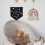 3 Pezzi Pin Display Bandiera Spilla Badge Canvas Nero/M 10