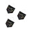 3 Pezzi Pin Display Bandiera Spilla Badge Canvas Nero/M 7