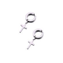 2 Pièces Boucles D'Oreilles Perçage En Acier Unisexe