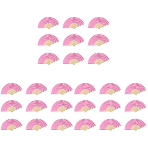 54 Pezzi 7 Pollici Ventaglio Pieghevole per Bambini Ragazze Rosa 1