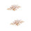 2 Pezzi Pettini Sposa Con Accessorio Per (S8106) 7