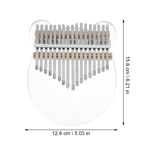 Kalimba Transparent 17 Clés Piano À Pouces Instrument De 1