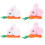 4 Pezzi Peluche Cartone Animato 5