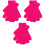 3 Pezzi Inverno 4-12 Anni Rosa 4