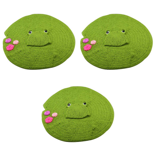 3 Coperta Set Cappello Beanie E Coperta A Foglia 2