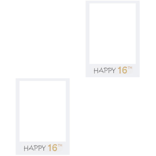 2 Pezzi Happy 16 Per Photobooth Compleanno 2