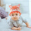 Newborn Beanie Con Orecchie Coniglio Cappello 11